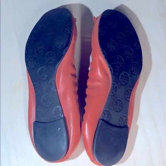 TORY BURCH-Orange Ballet Shoe with Tassel - Sz 7M